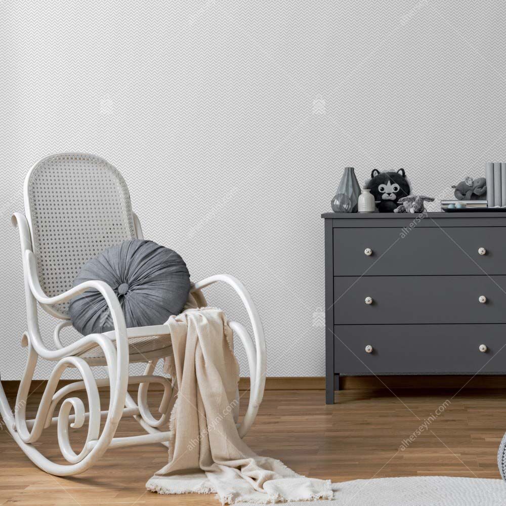 8919-1-Gray-Herringbone-Wallpaper-Gri-Baliksirti-Duvar-Kagidi-4 8919-1 Balık Sırtı Duvar Kağıdı Uygulama