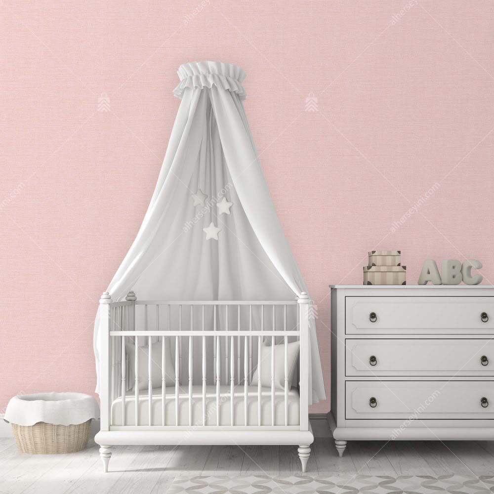 8942-2-Pink-Plain-Wallpaper-Pembe-Duz-Duvar-Kagidi-3 8942-2 Adawall Adakids Çocuk Odası Duvar Kağıdı Uygulama