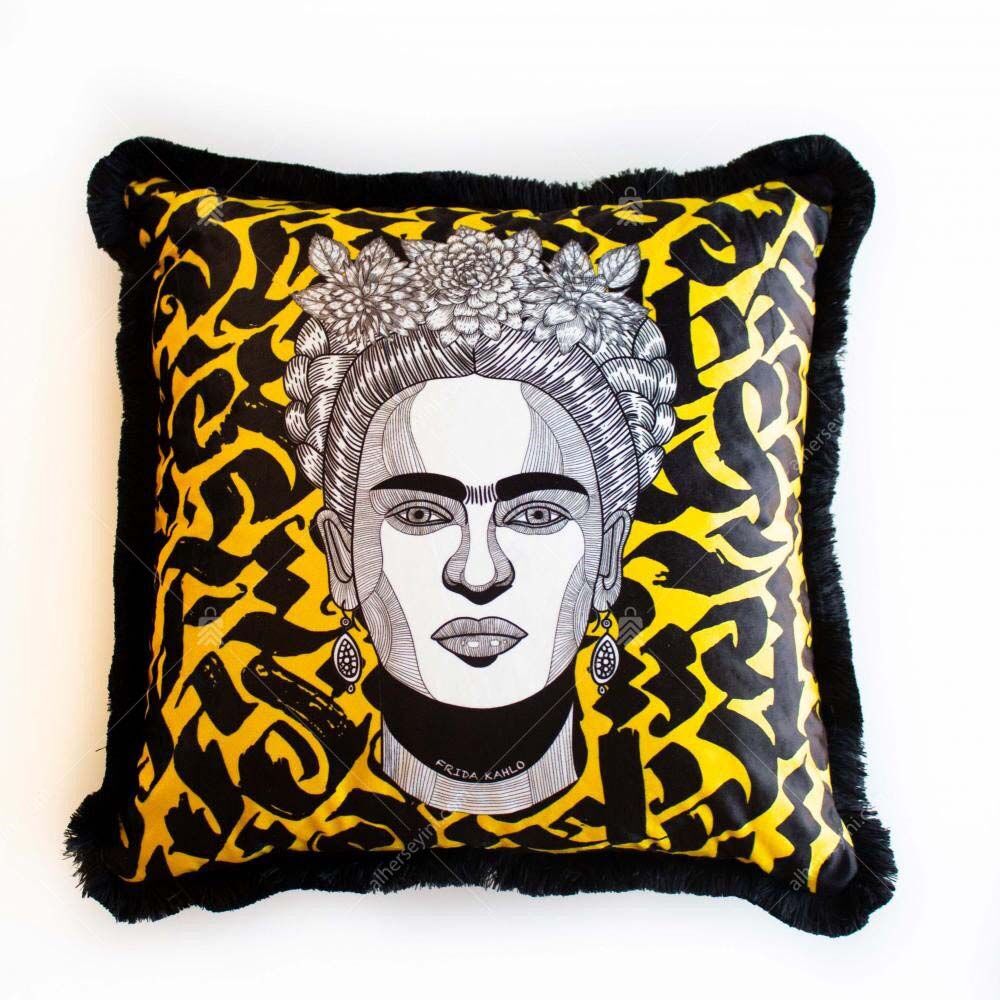 EY286-Frida-kahlo-pillow-yastik EY286 Frida Kahlo Yastık