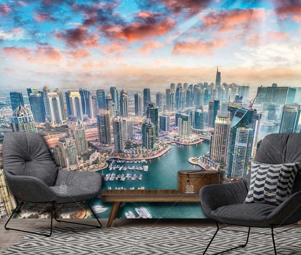 M880-dubai-city-marina-view-from-the-sky-view-poster-mural-wallpaper-Dubai-Sehri-Marina-binalarin-havadan-Manzarasi-Poster-Duvar-Kagidi-Moneta M880 Moneta Dubai Şehri Marina Binaların Havadan Manzarası Duvar Posteri Uygulama