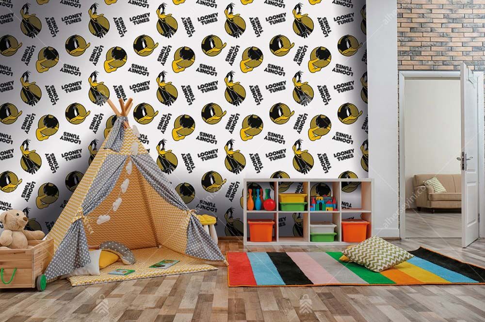 WB-2096-kids-room-poster-mural-wallpaper-Daffy-Duck-looney-Tunes-Warner-Cocuk-Odasi-Poster-Duvar-Kagidi-Adakids 2096 Warner Bros Daffy Duck Looney Tunes Çocuk Odası Duvar Posteri Uygulama