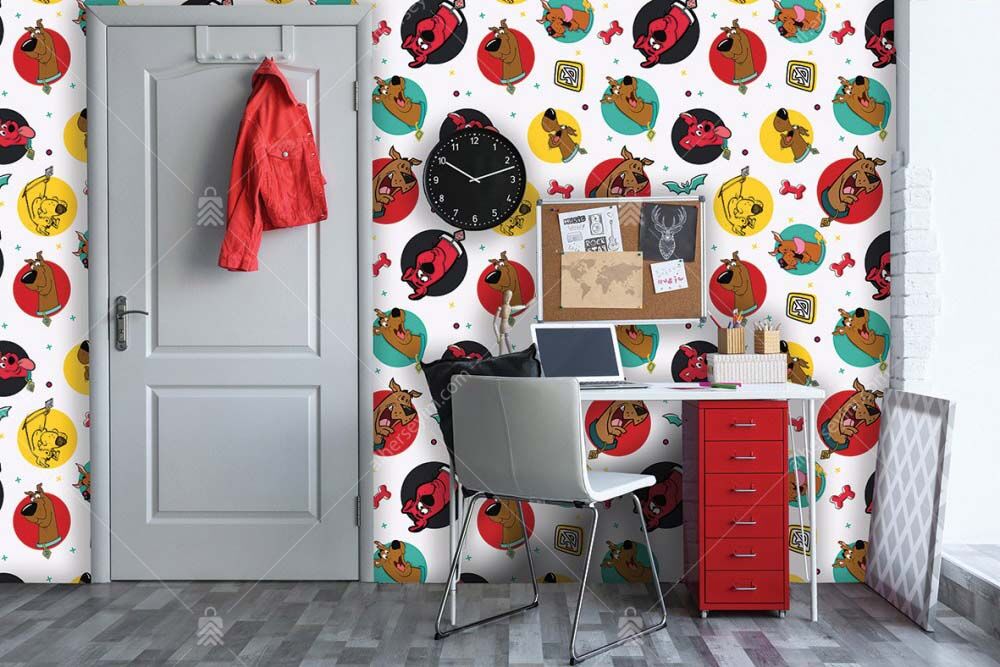 WB-2118-kids-room-poster-mural-wallpaper-scooby-doo-looney-tunes-Cocuk-Odasi-Poster-Duvar-Kagidi-Adakids 2118 Warner Bros Scooby Doo Looney Tunes Çocuk Odası Duvar Posteri Uygulama