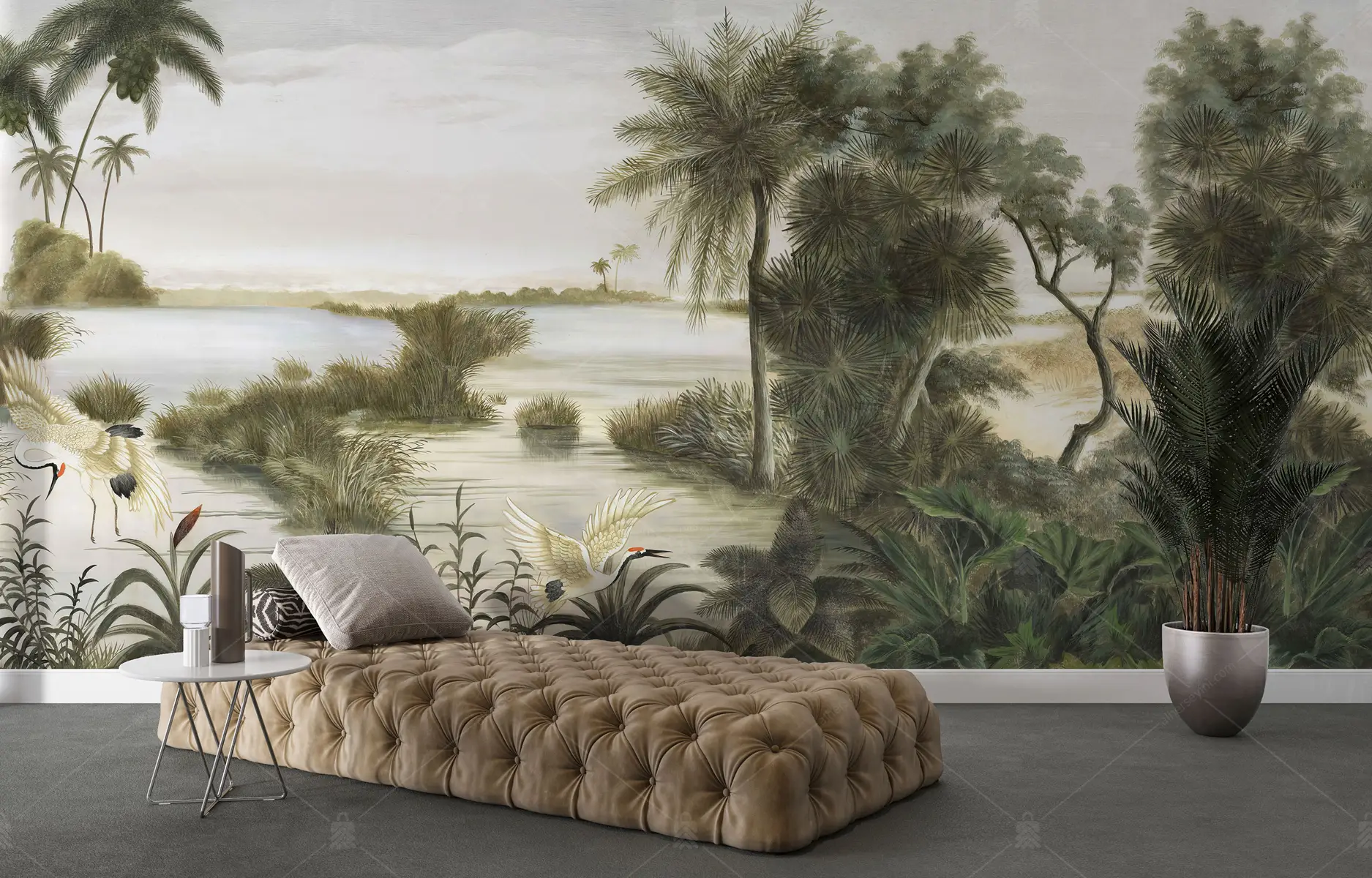 GRP030034-Tropikal-Tasarim-Turnalar-Duvar-Kagidi GRP030034 Tropikal Tasarım Turnalar Poster Duvar Kağıdı