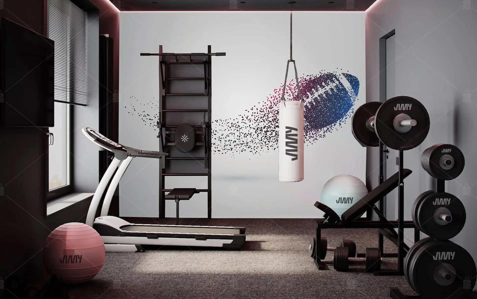 GRP650027-Soyut-Ragbi-Topu-Duvar-Kagidi GRP650027 Soyut Ragbi Topu Poster Duvar Kağıdı