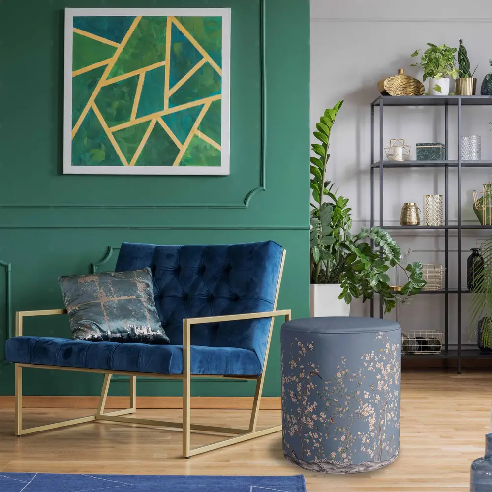 Chinoiserie Tasarımlı Puf Koltuk PUF304-3