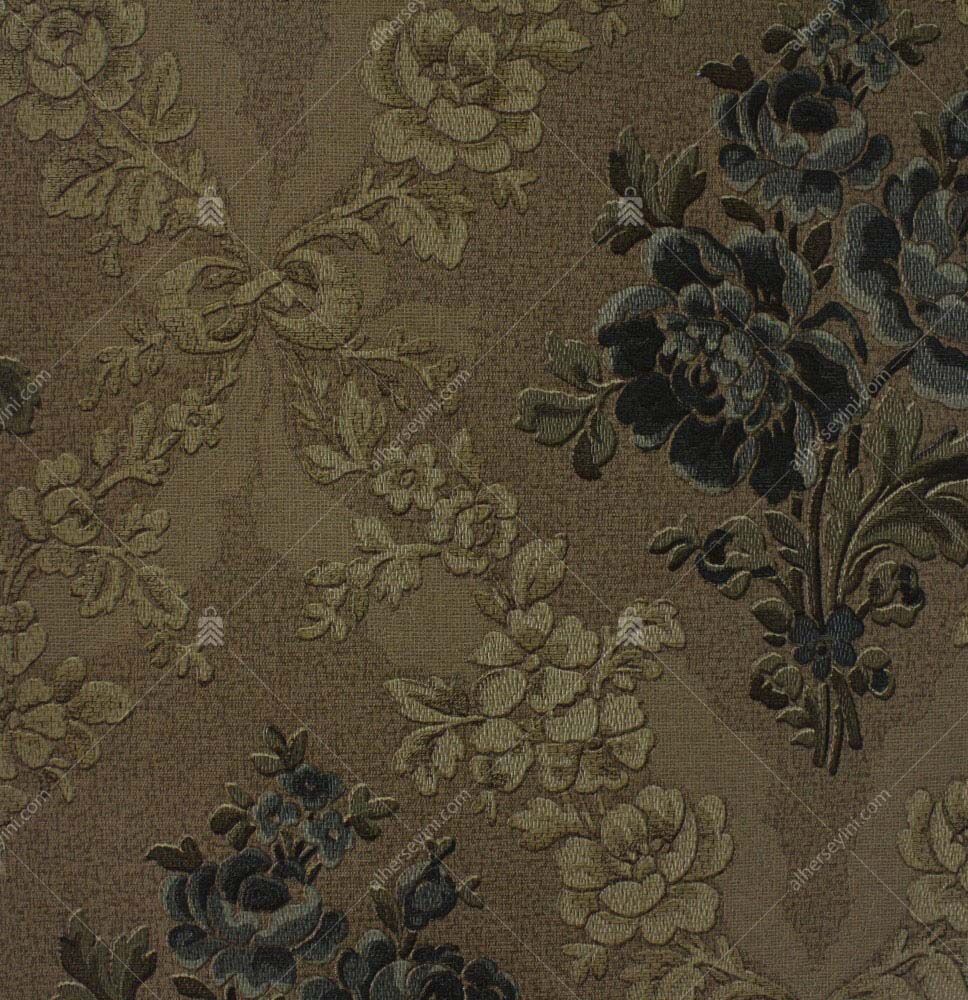 5802-5 Kahverengi Klasik Desenli Duvar Kağıdı