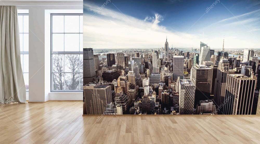 M882 Moneta Newyork Brooklyn Havadan Manzarası Duvar Posteri Uygulama