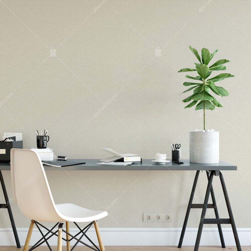 1014-1 Balıksırtı Desen Duvar Kağıdı Uygulama