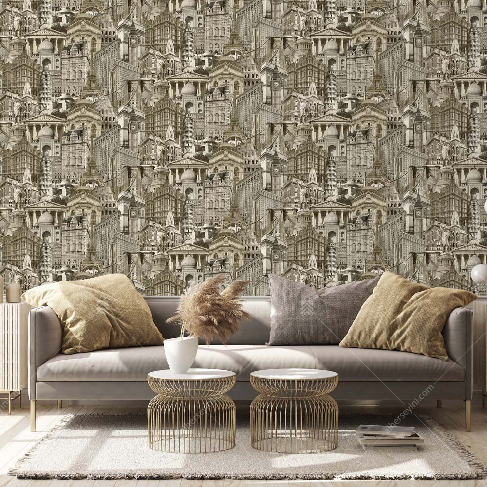 4705-1 Adawall İndigo Duvar Kağıdı Uygulama