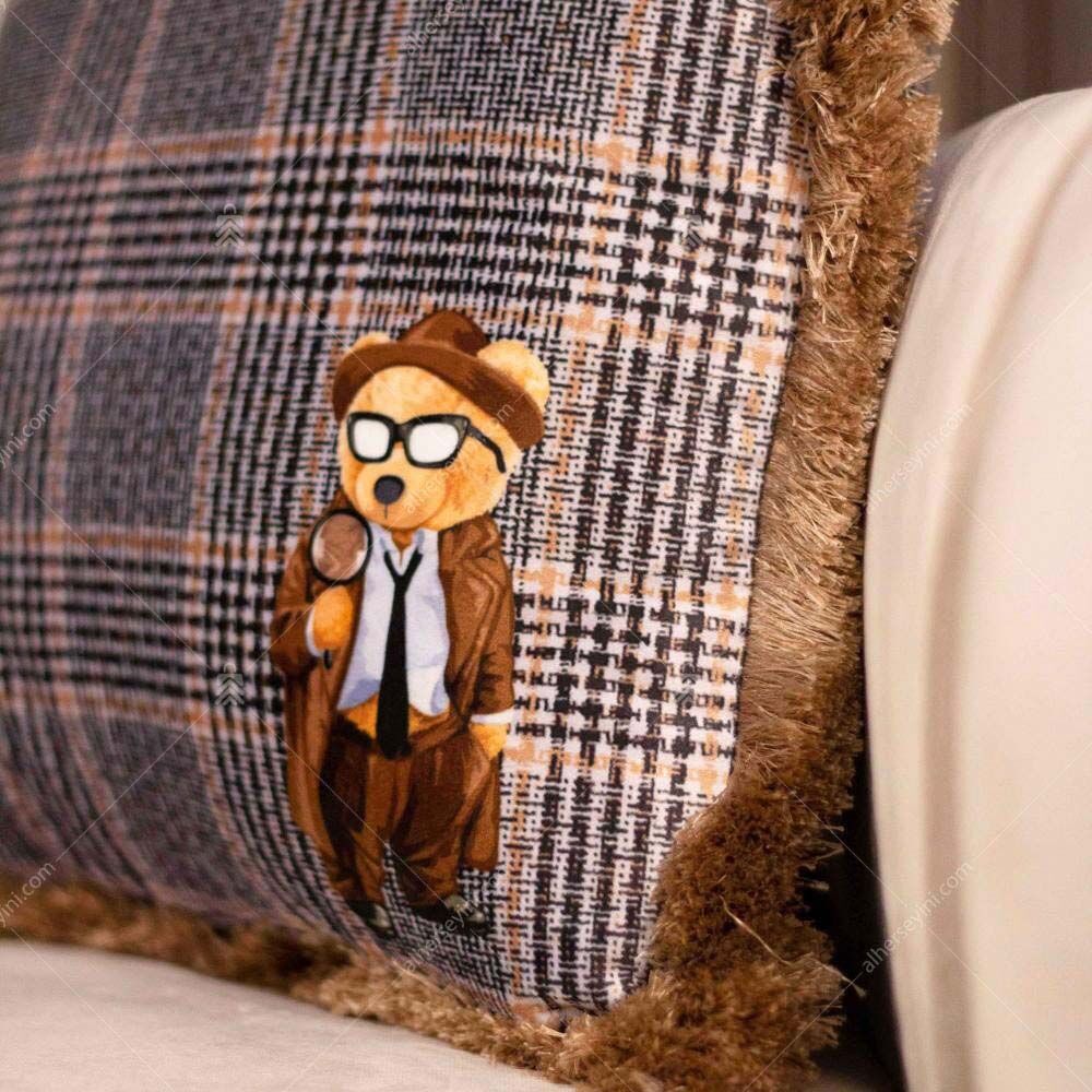 EY259 Müfettiş Teddy Fırfırlı Yastık Detay