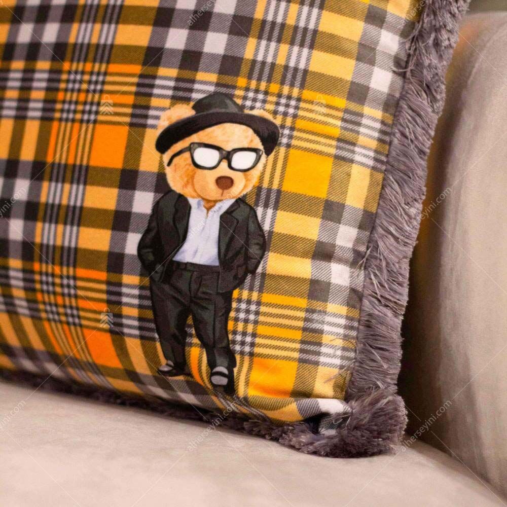 EY263 Takımlı Teddy Fırfırlı Yastık Detay