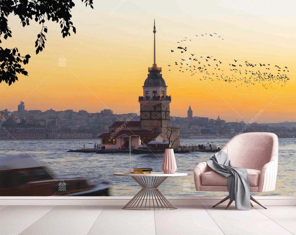M864 Moneta Kız Kulesi Manzarası Poster Duvar Kağıdı Uygulama