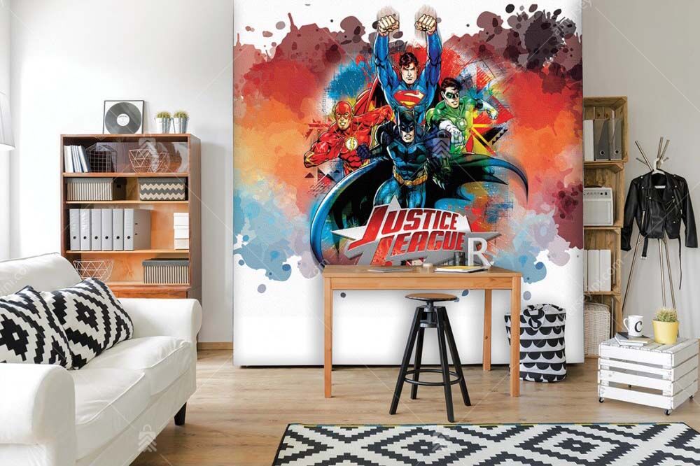 2010 Warner Bros Justice League Çocuk Odası Poster Duvar Kağıdı Uygulama