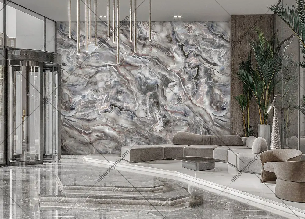 Adawall Fiji FJ319-3 Mermer Desen Poster Duvar Kağıdı