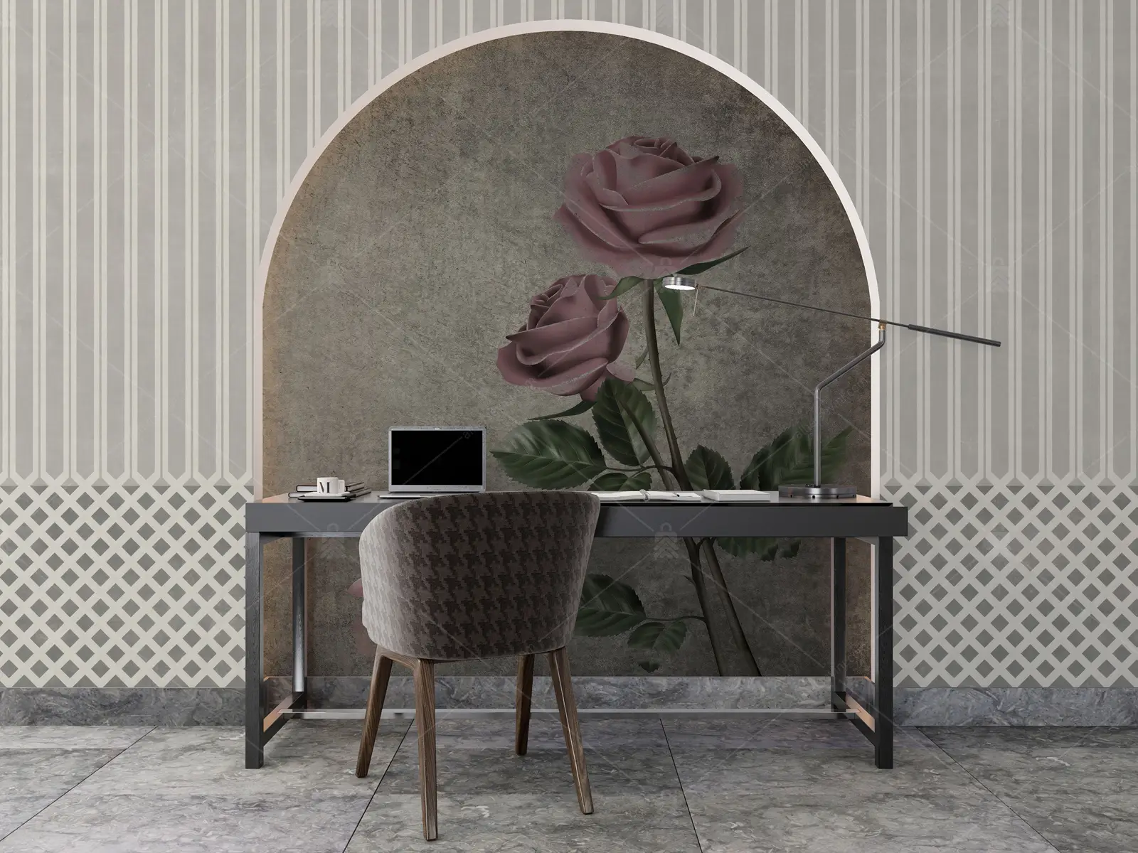 GRP170117 Pembe Gül Poster Duvar Kağıdı