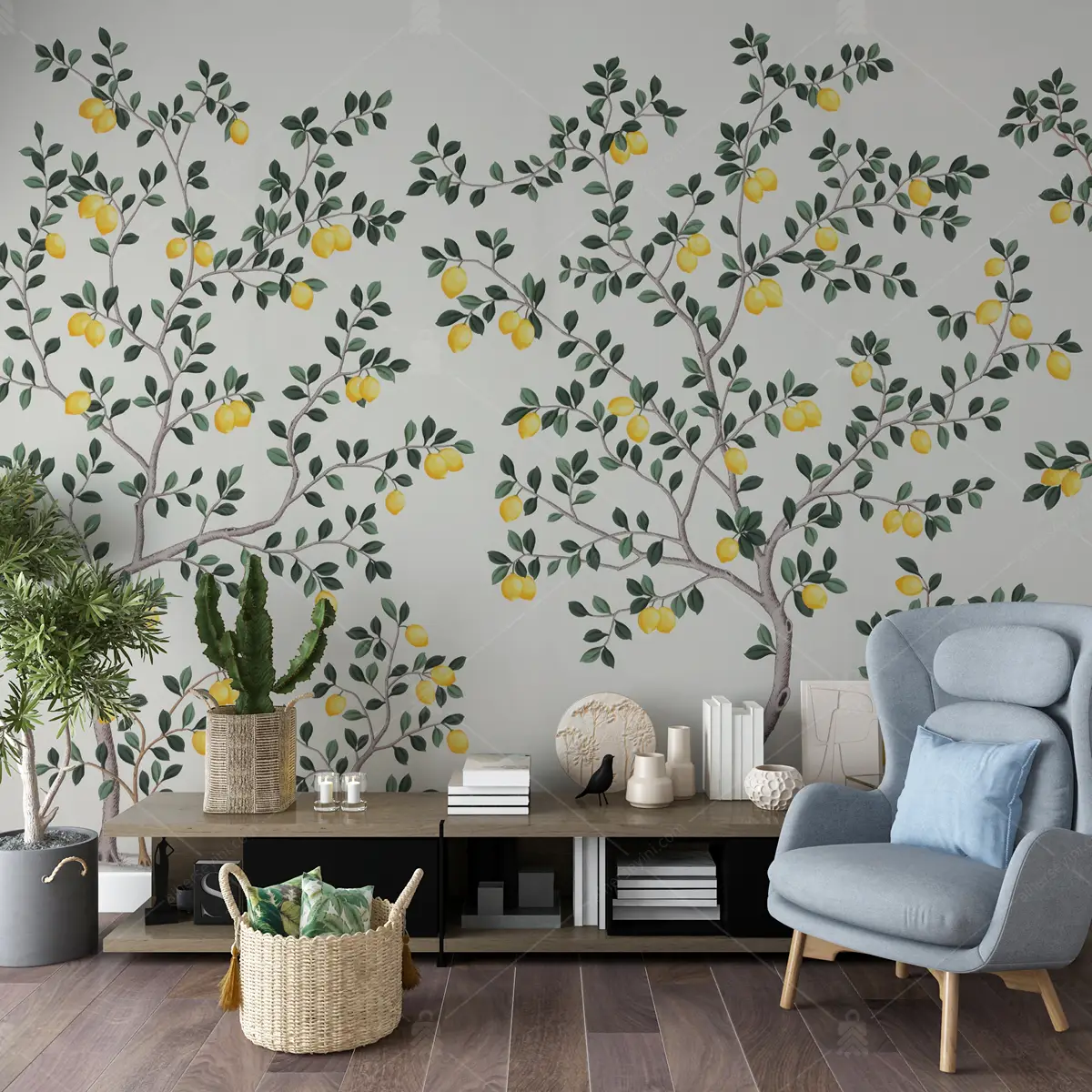 GRP260069 Limon Ağaçları Poster Duvar Kağıdı