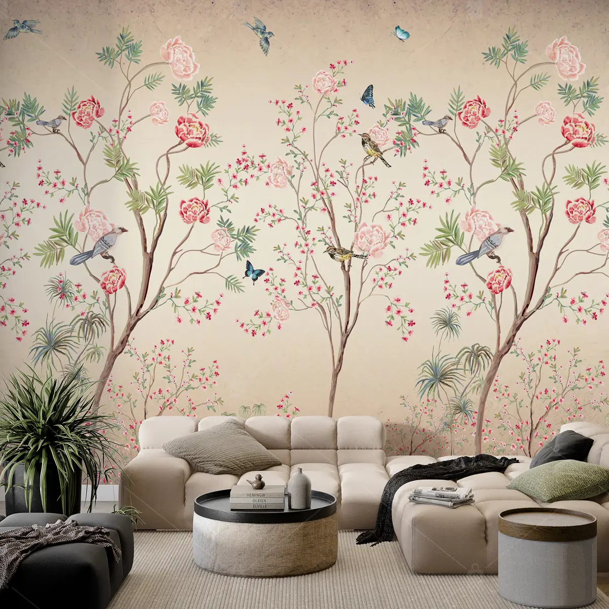 GRP260151 Chinoiserie Tasarım Poster Duvar Kağıdı