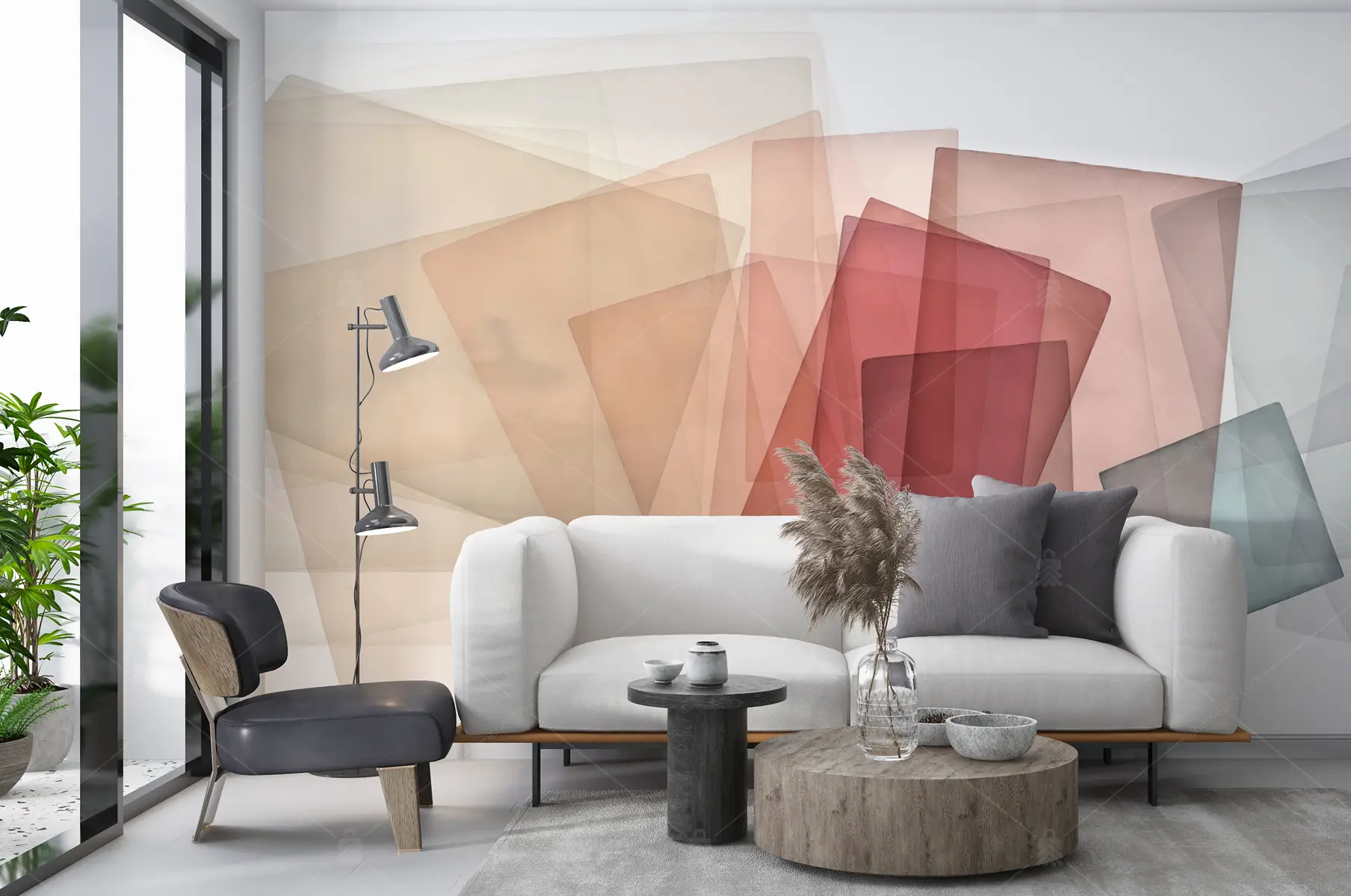 GRP290065 Geometrik Poster Duvar Kağıdı