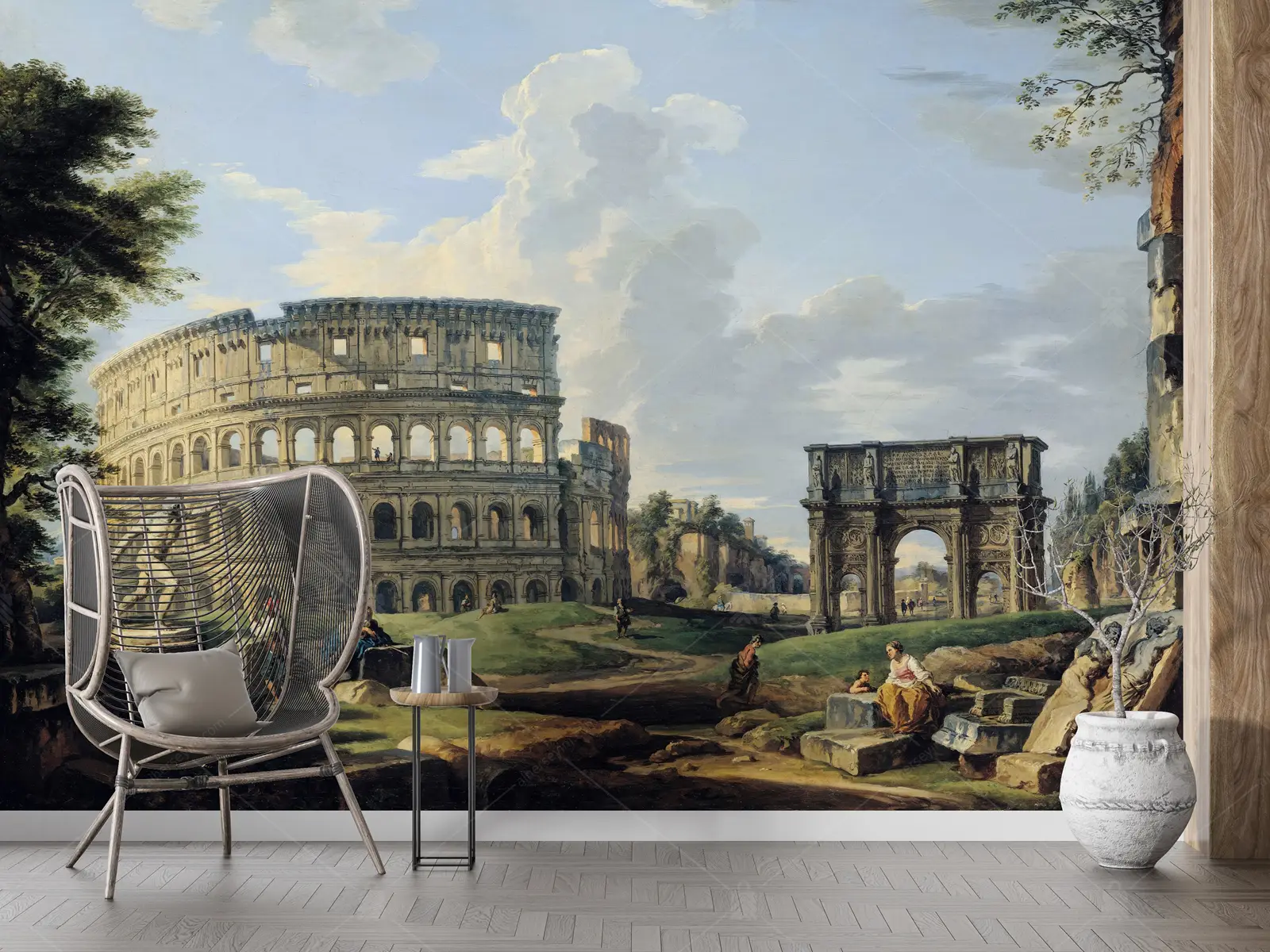 GRP330013 Giovanni Paolo Pannini Roma Sanat Poster Duvar Kağıdı