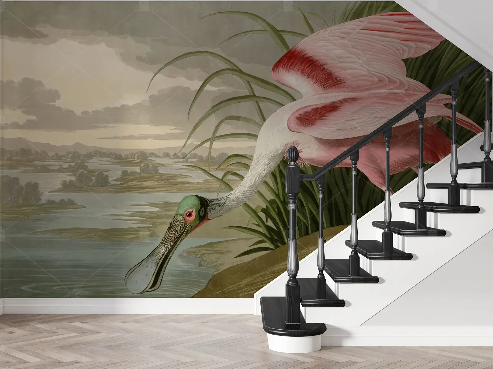 GRP330064 Roseate Spoonbill John James Audubon Poster Duvar Kağıdı