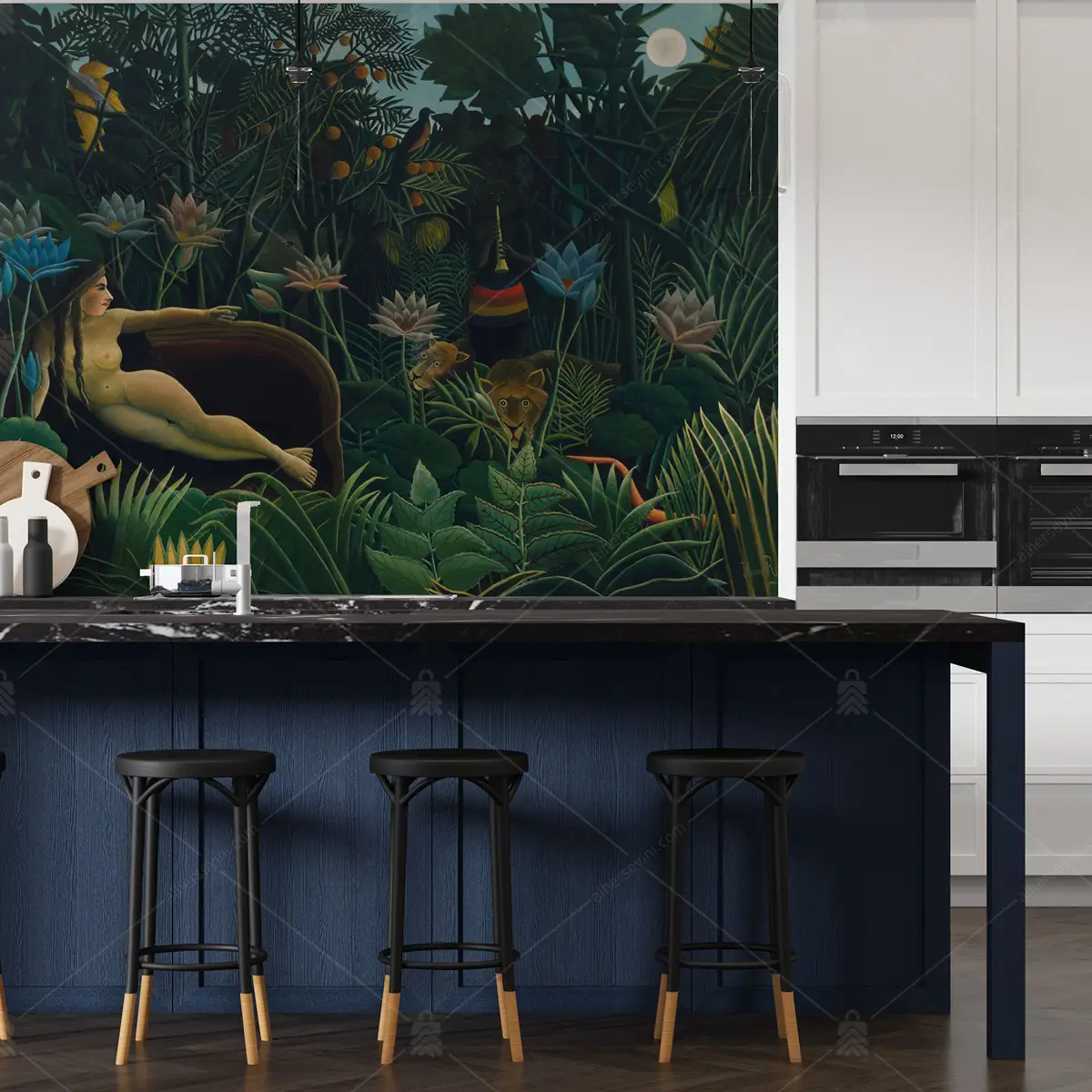 GRP340008 Henri Rousseau Rüya Yağlı Boya Poster Duvar Kağıdı