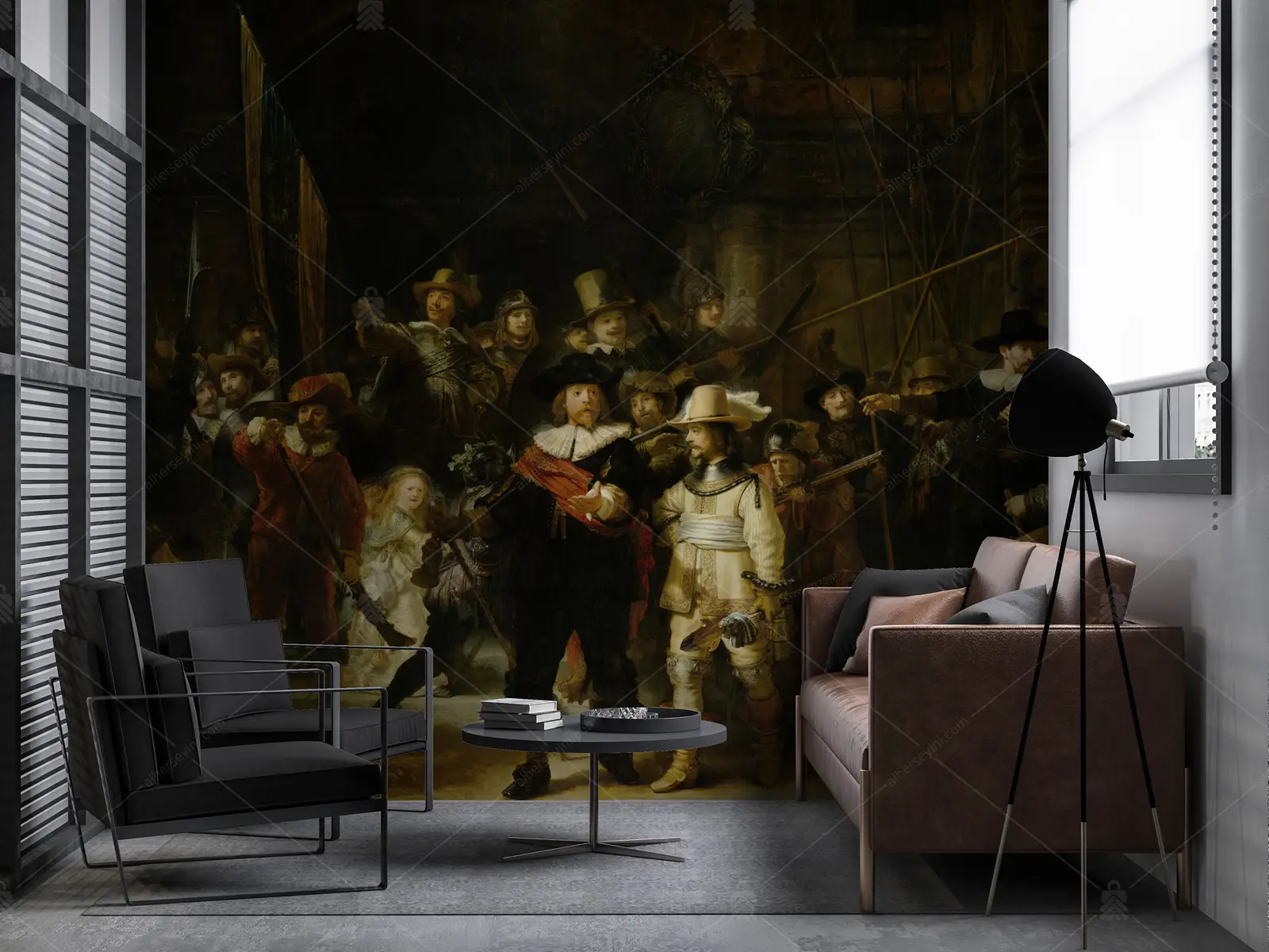 GRP340028 Gece Devriyesi Rembrandt Poster Duvar Kağıdı