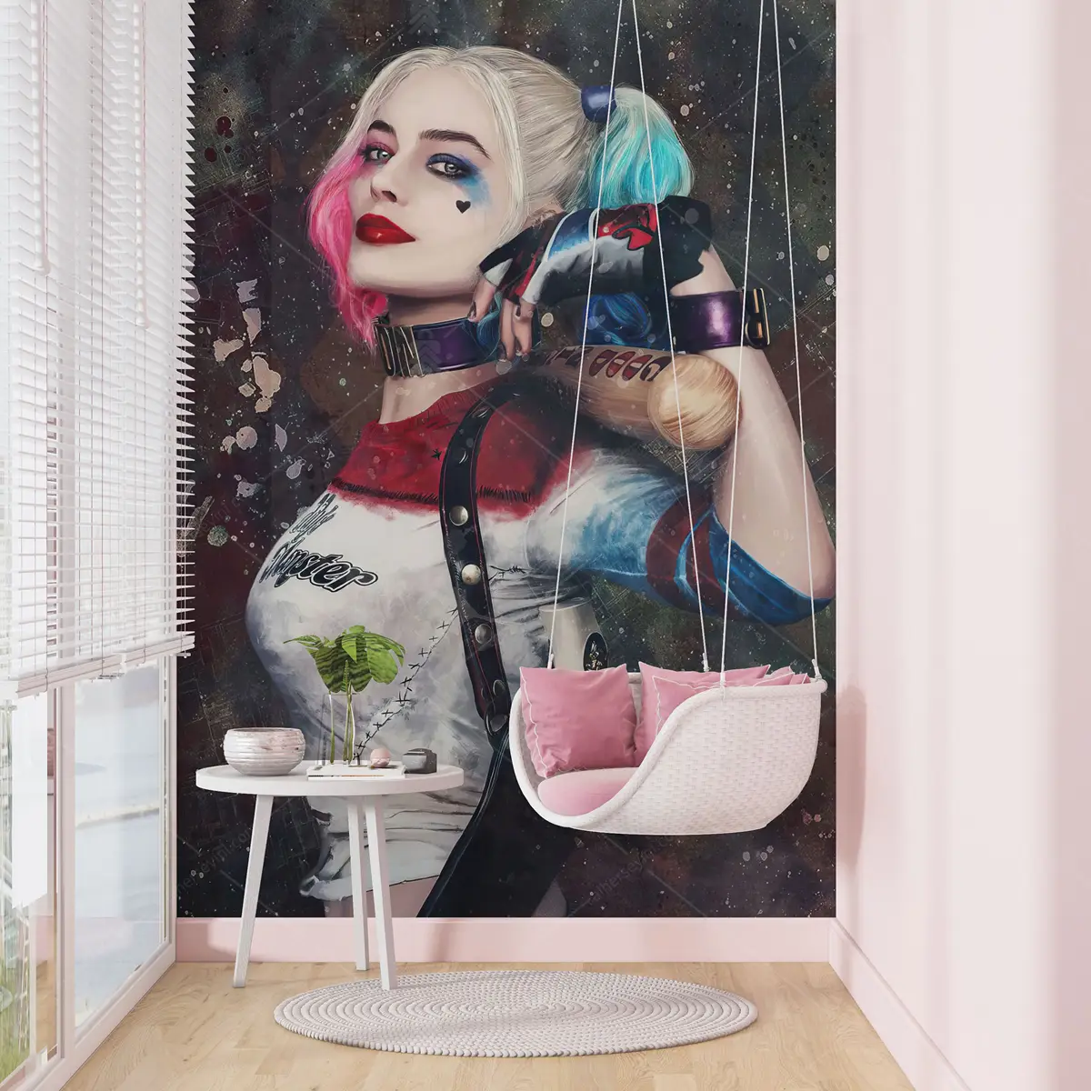 GRP570036 Harley Quinn Soyut Poster Duvar Kağıdı