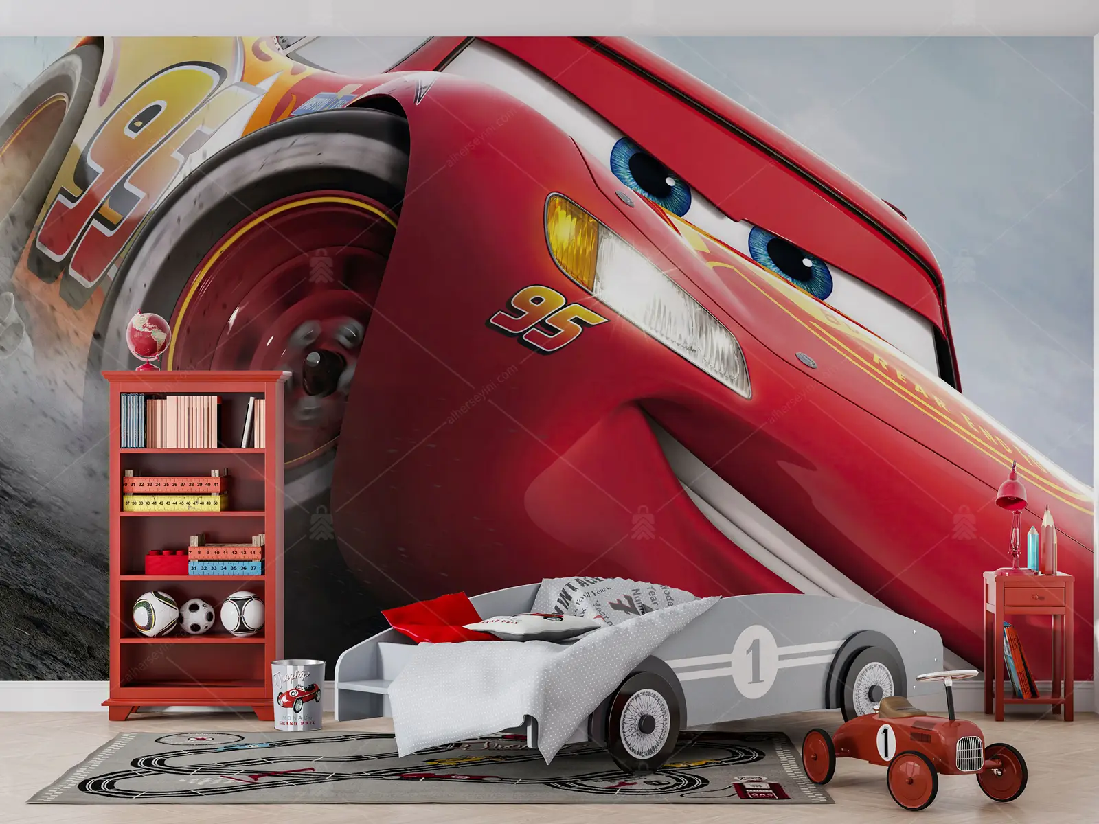 GRP570049 Arabalar Şimşek McQueen Poster Duvar Kağıdı