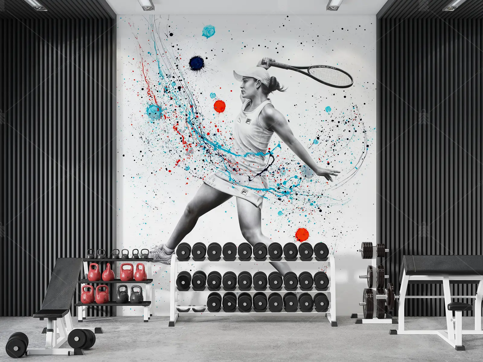 GRP650129 Ashvin Harrison Tenisci Spor Poster Duvar Kağıdı