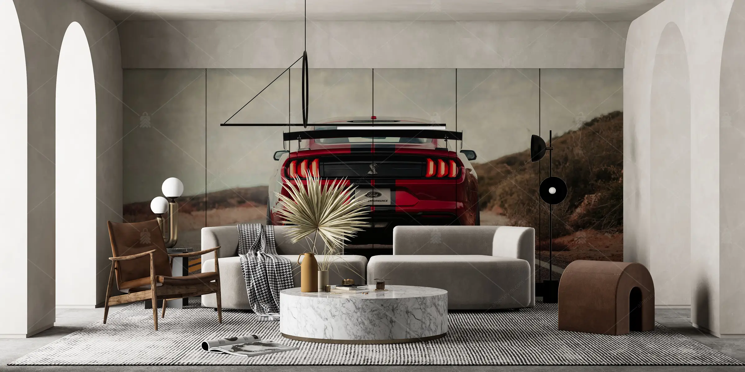 GRP660003 Ford Mustang Araba Poster Duvar Kağıdı