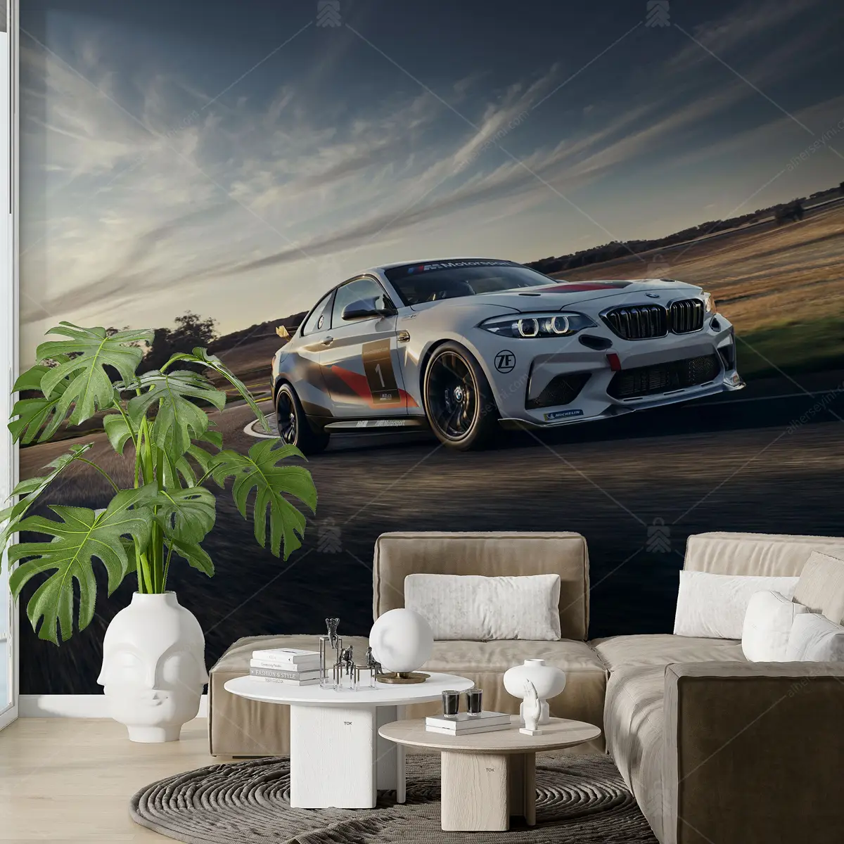 GRP660018 Bmw M2 Yarış Arabası Poster Duvar Kağıdı
