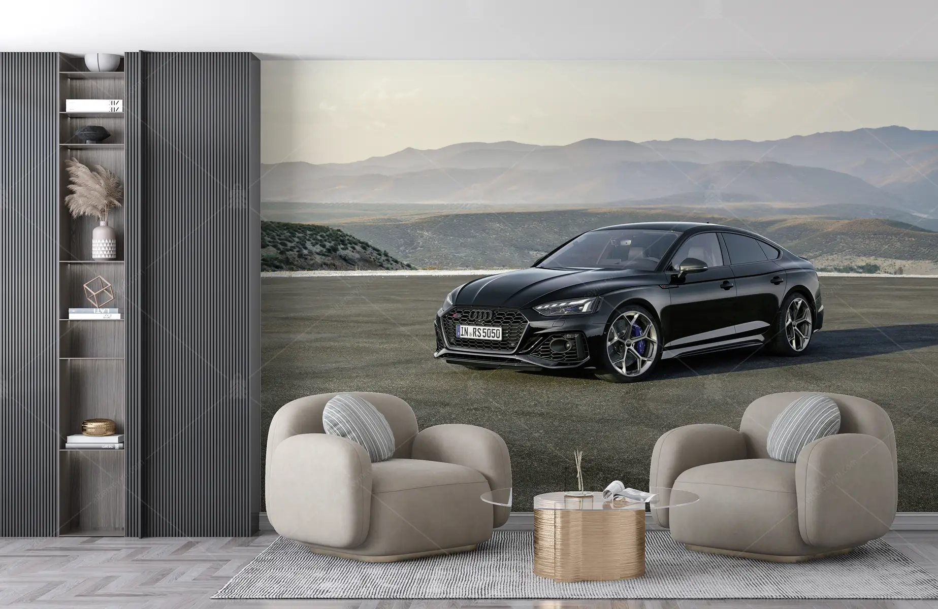 GRP660047 Siyah Audi RS5 Poster Duvar Kağıdı