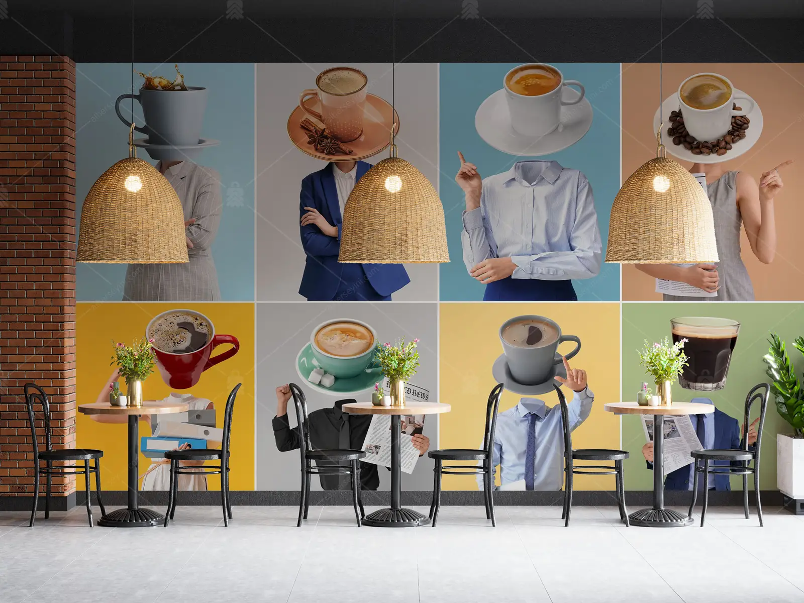 GRP680060 Coffee Shop Poster Duvar Kağıdı