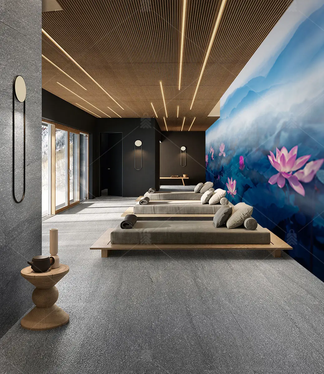 GRP690026 Lotus Çiçekleri Masaj Salonu Poster Duvar Kağıdı