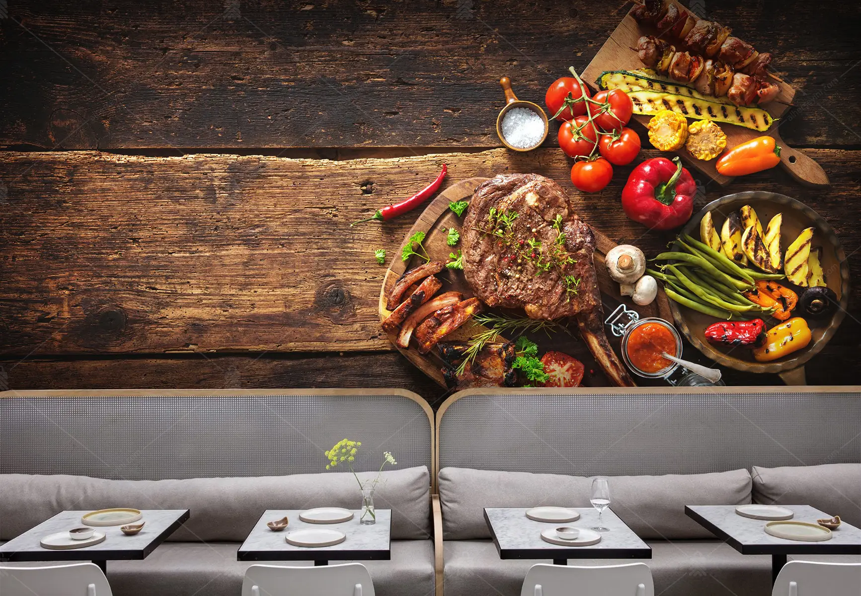 GRP730017 Steak House Poster Duvar Kağıdı