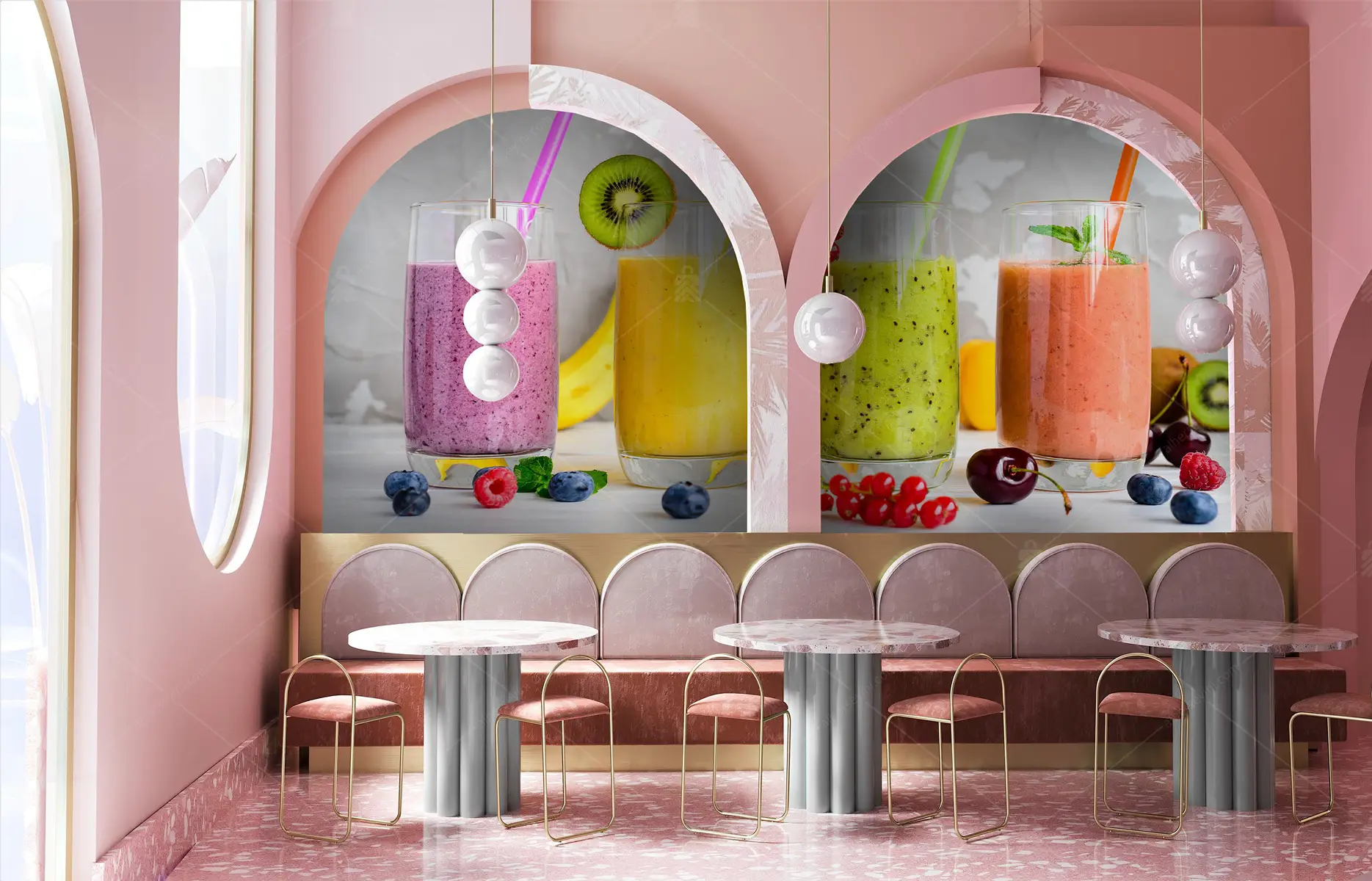 GRP730027 Smoothie Cafe Poster Duvar Kağıdı