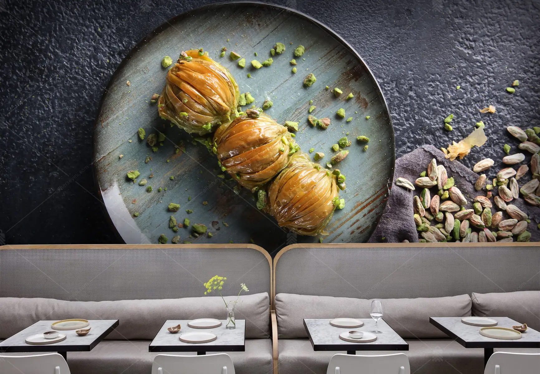 GRP730051 Baklava Tatlıcı Poster Duvar Kağıdı