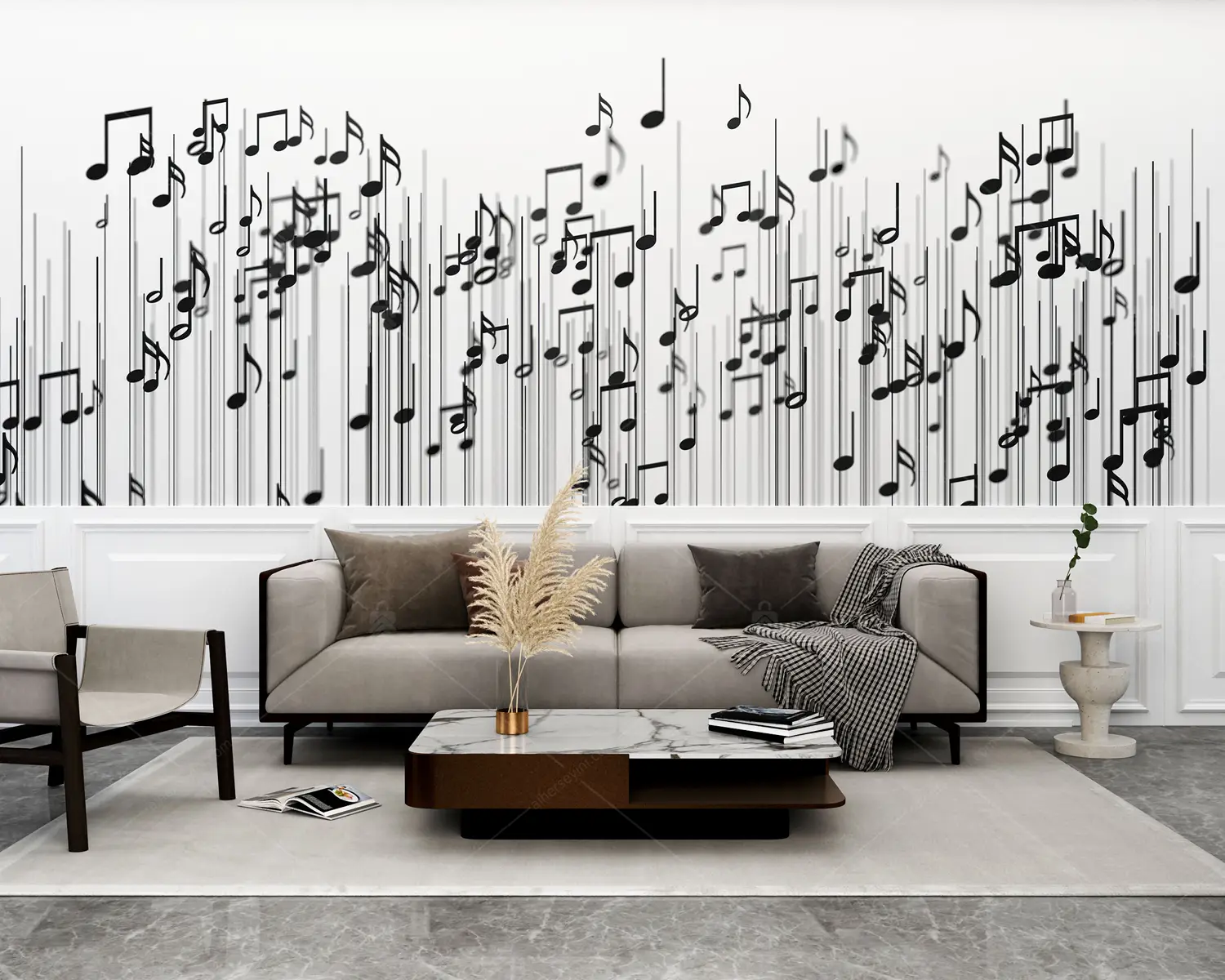 GRP740029 Notalar Müzik Poster Duvar Kağıdı