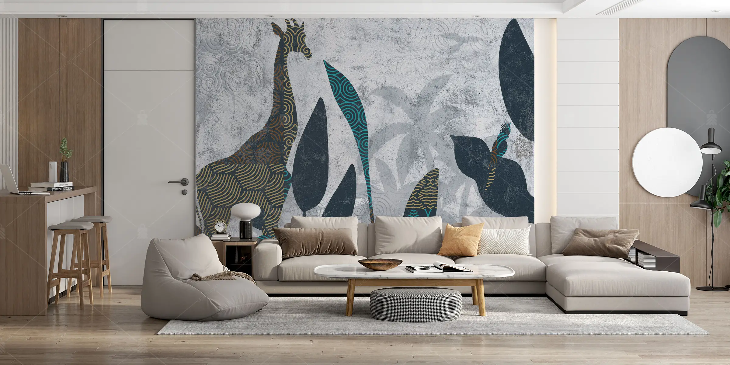 GRP750069 Tropik PopArt Poster Duvar Kağıdı