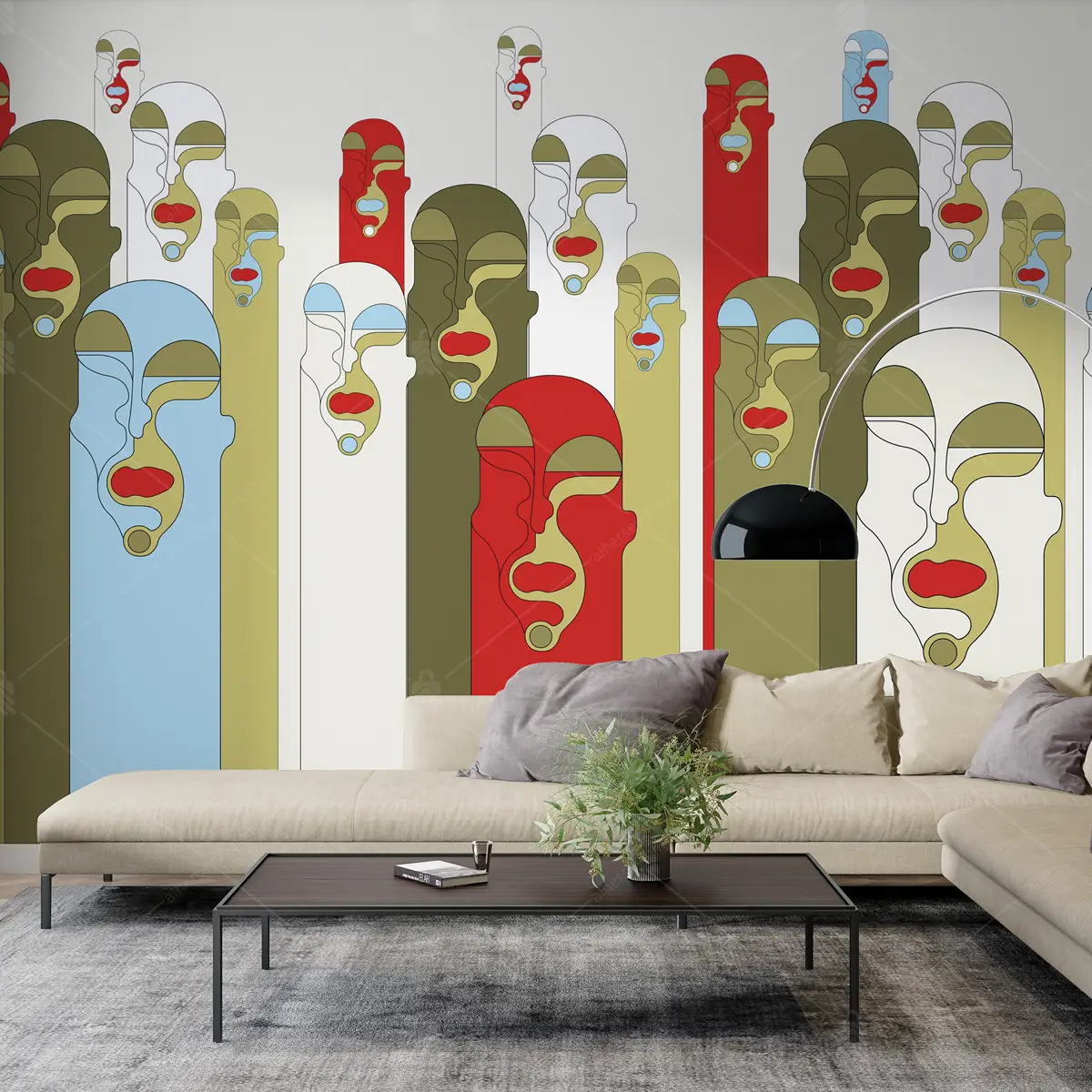 GRP750137 Sıra Dışı Suratlar Poster Duvar Kağıdı
