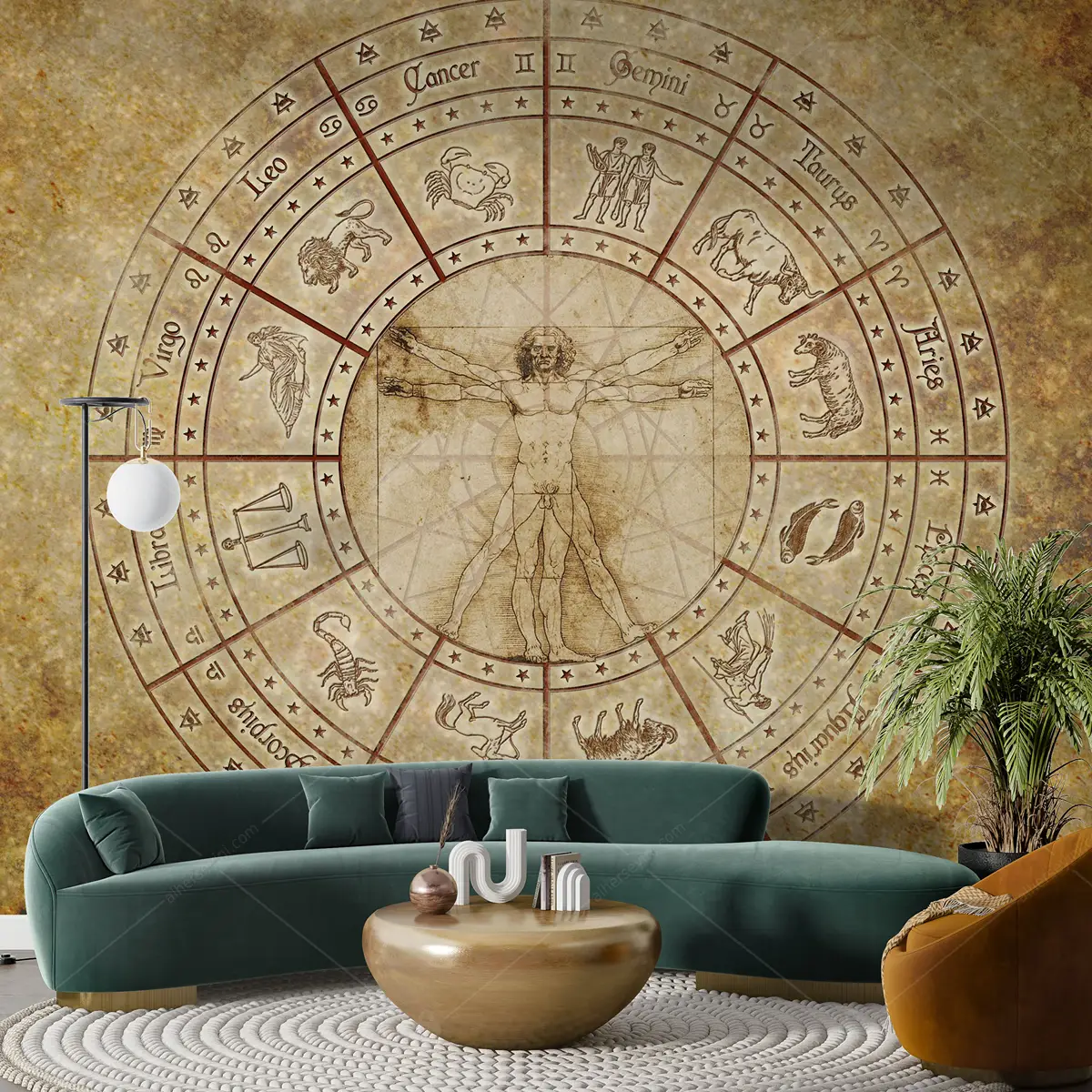 GRP800031 Vintage Astroloji Poster Duvar Kağıdı