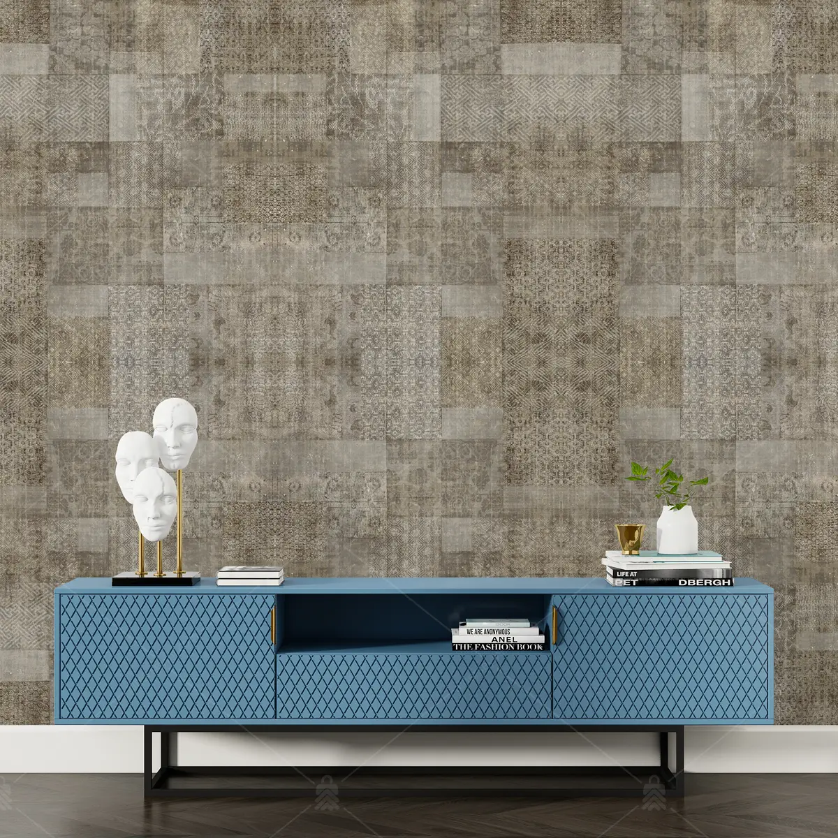 GRP820036 Halı Desenli Poster Duvar Kağıdı