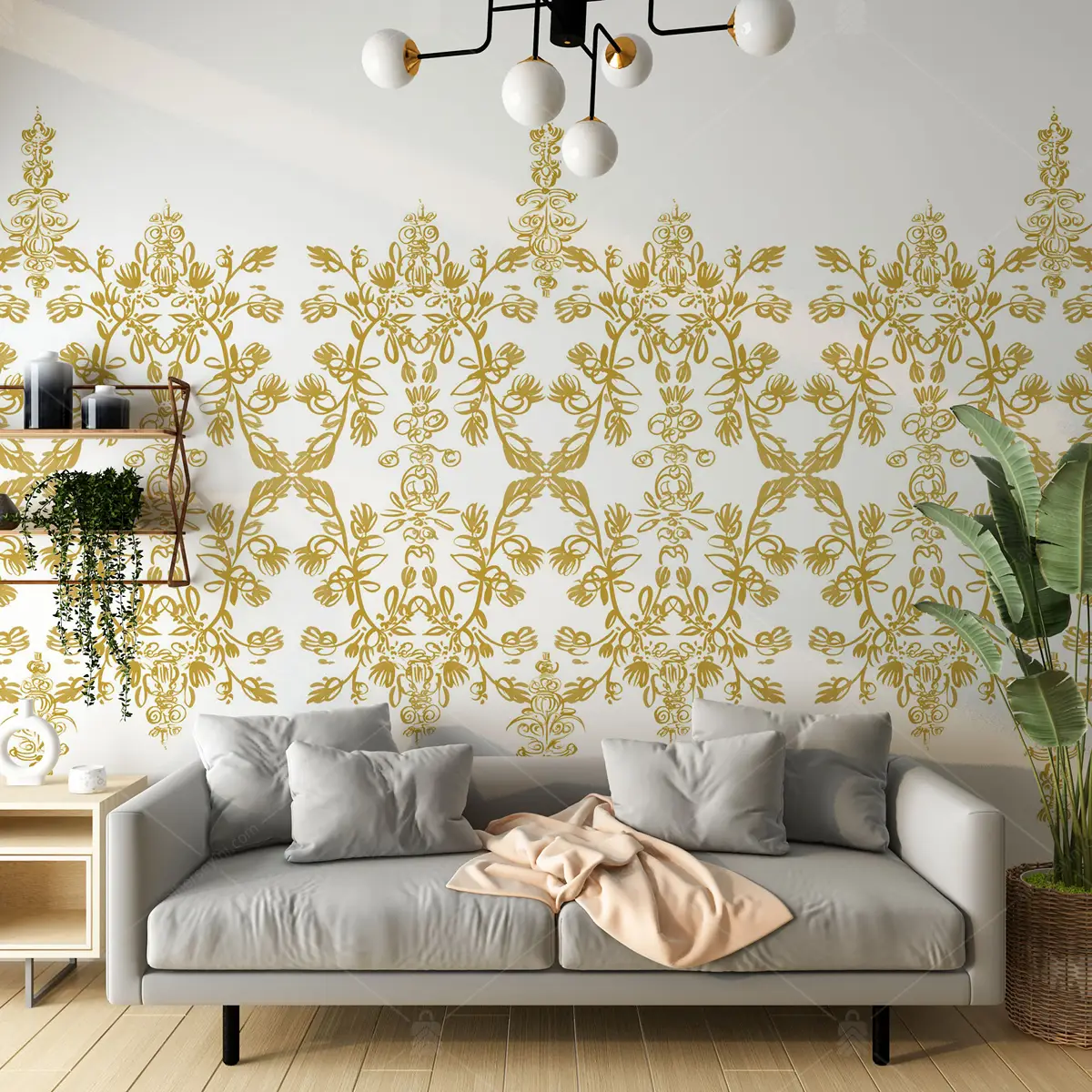 GRP820050 Bohem Damask Desen Poster Duvar Kağıdı