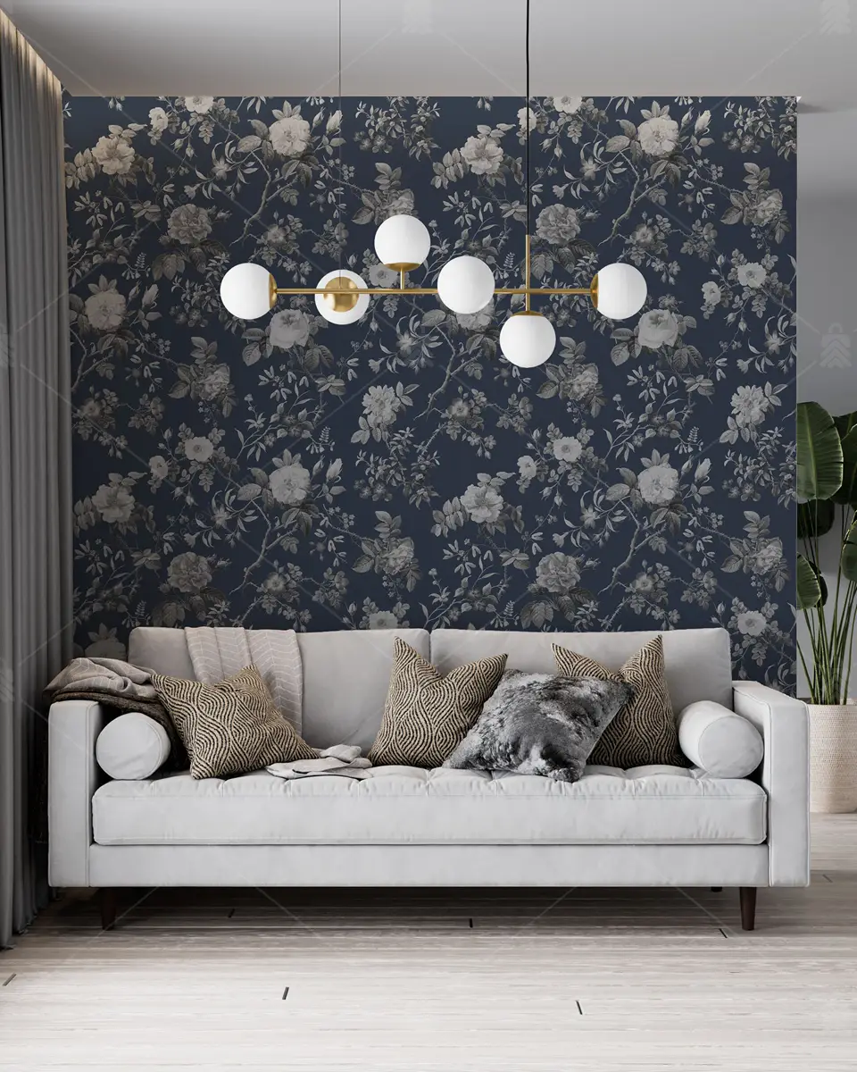 GRP830020 Country Çiçek Desen Poster Duvar Kağıdı