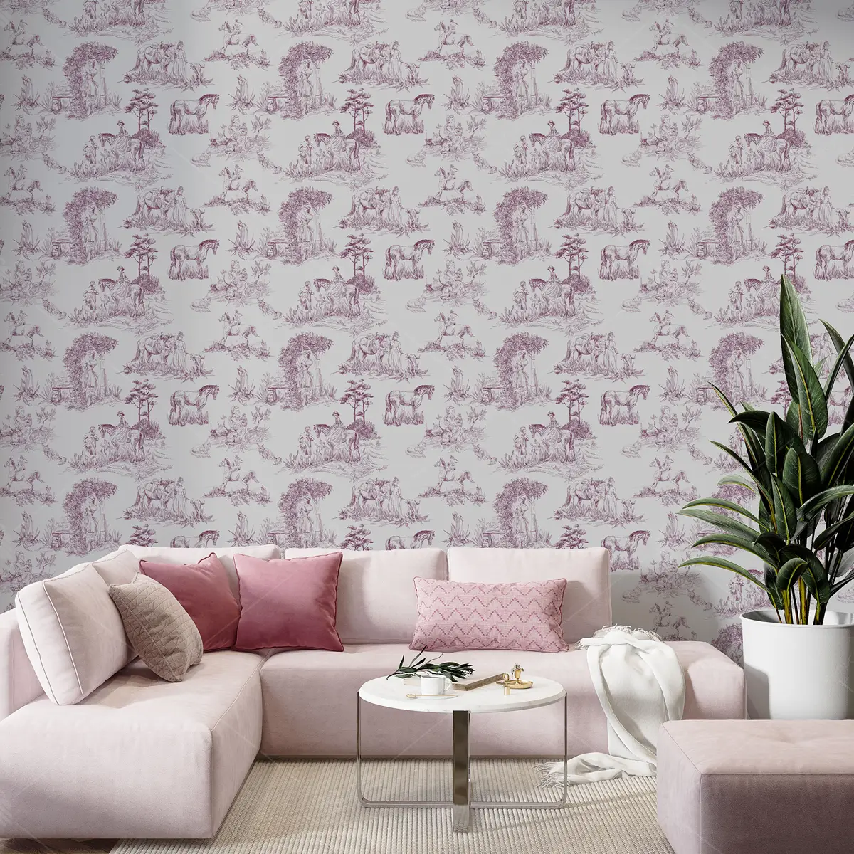 GRP830070 Toile de Jouy Poster Duvar Kağıdı