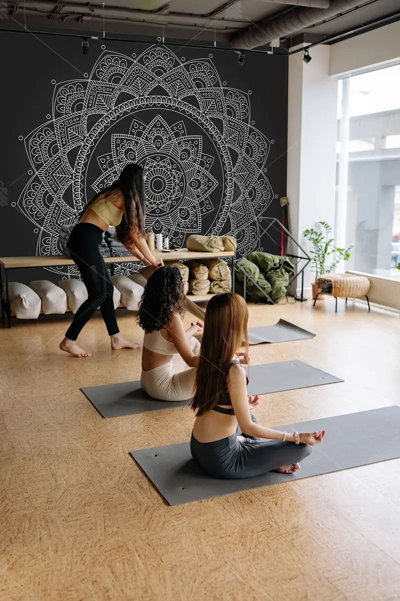 GRP860012 Mandala Yoga Stüdyosu Poster Duvar Kağıdı