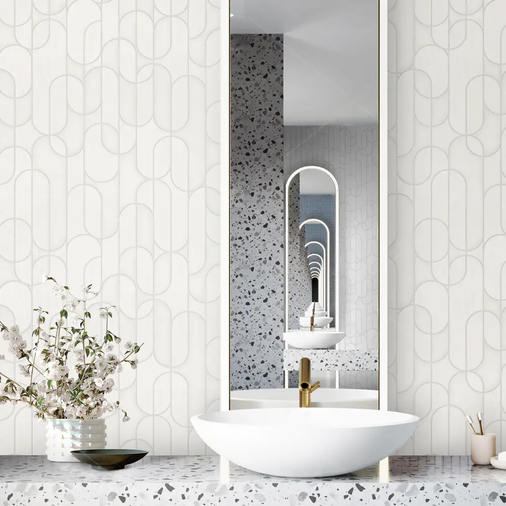 1514-1 Adawall Vera Geometrik Desen Duvar Kağıdı