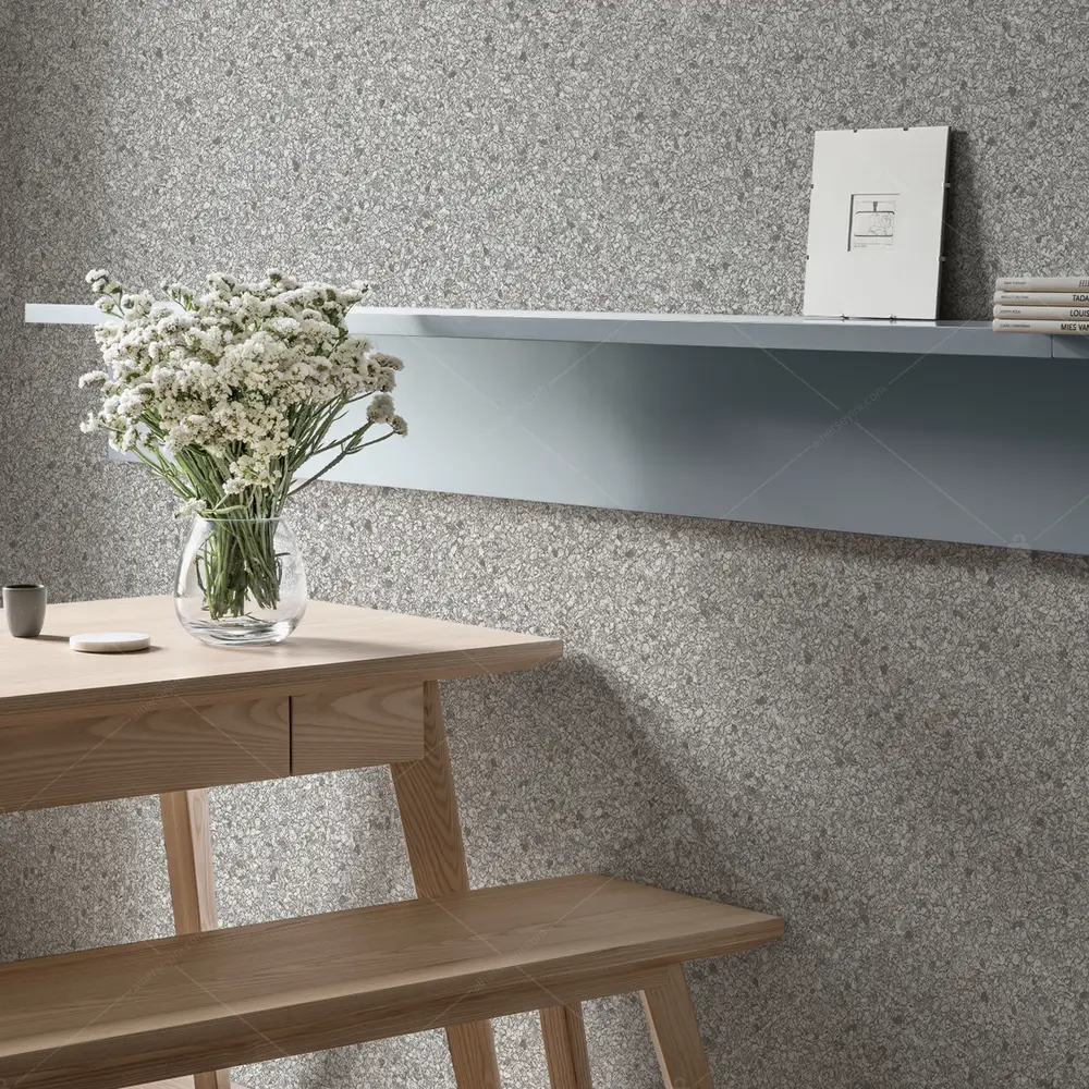 23110-1 Adawall Roka Mantar Taş Desenli Duvar Kağıdı