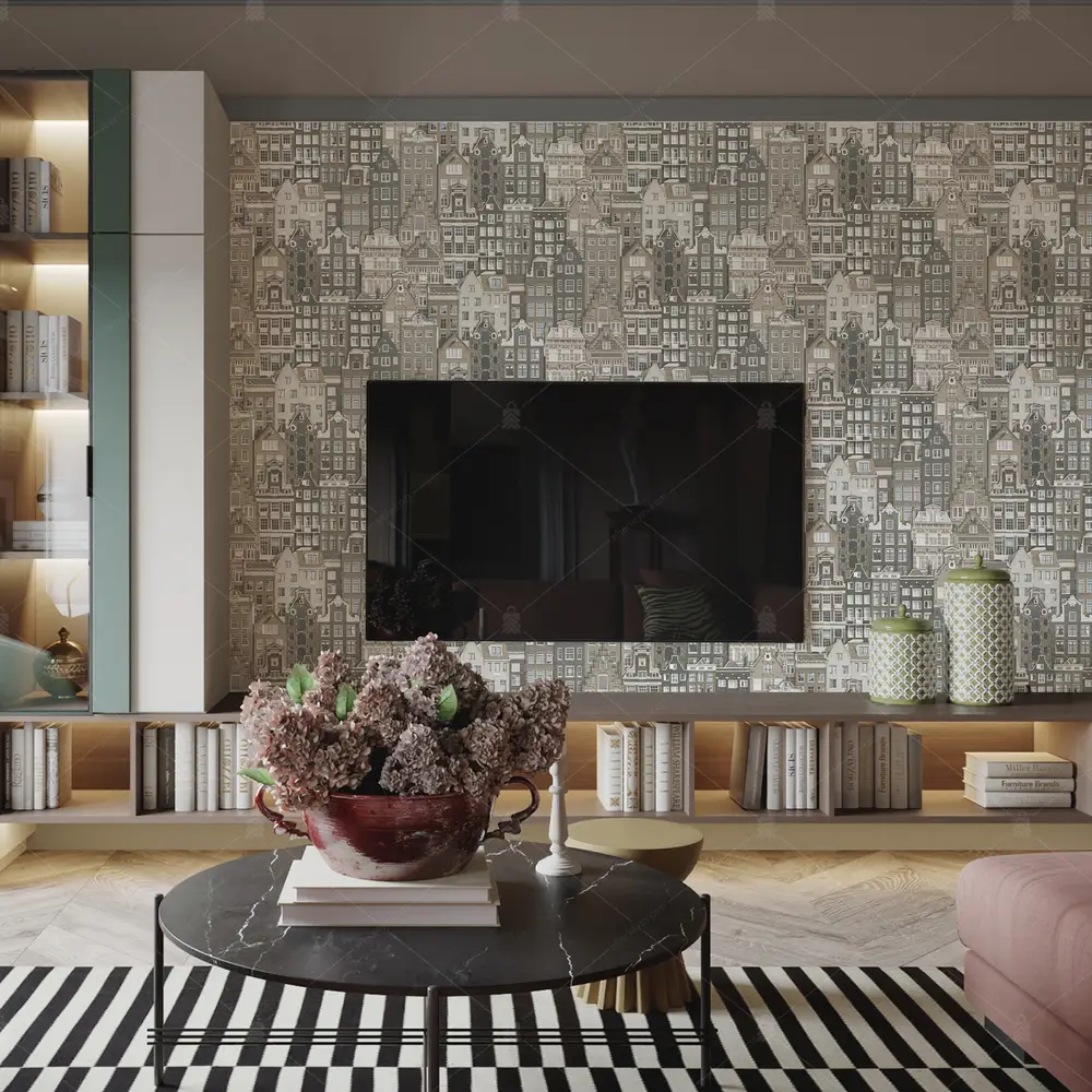 23115-2 Adawall Roka Bina Görünümlü Duvar Kağıdı