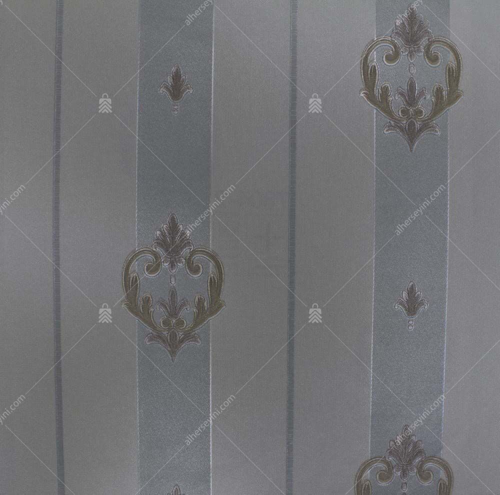 7804-2-Blue-Gray-Striped-Ornament-Wallpaper-Mavi-Gri-Klasik-Cizgili-Duvar-Kagidi 7804-2 Seven Duvar Kağıdı